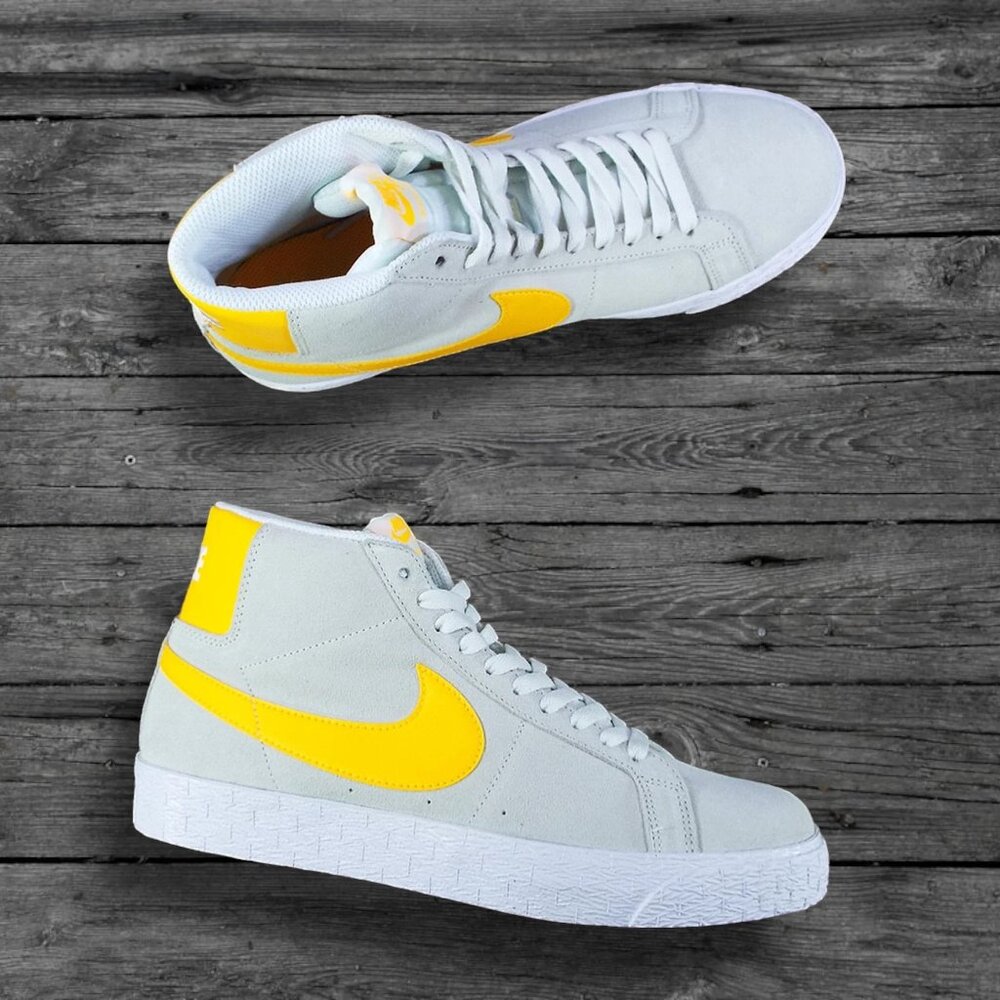 Nike SB Zoom Blazer Mid Shoes - Summit White/Laser Orange (BRAND NEW)